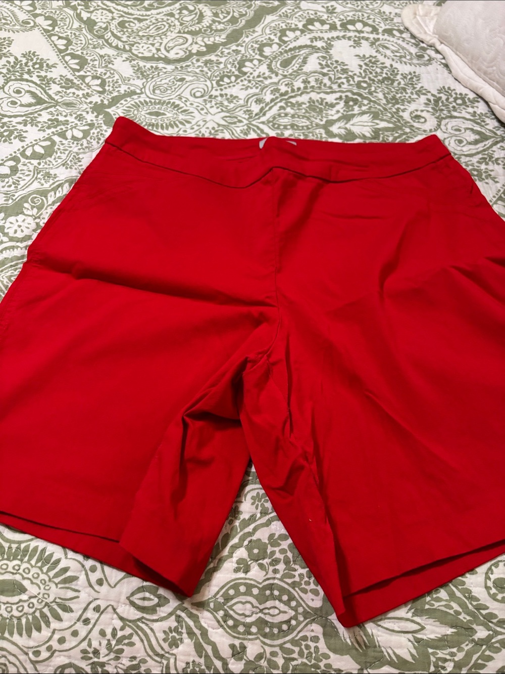 Dalia Bright Red Women's Bermuda Shorts